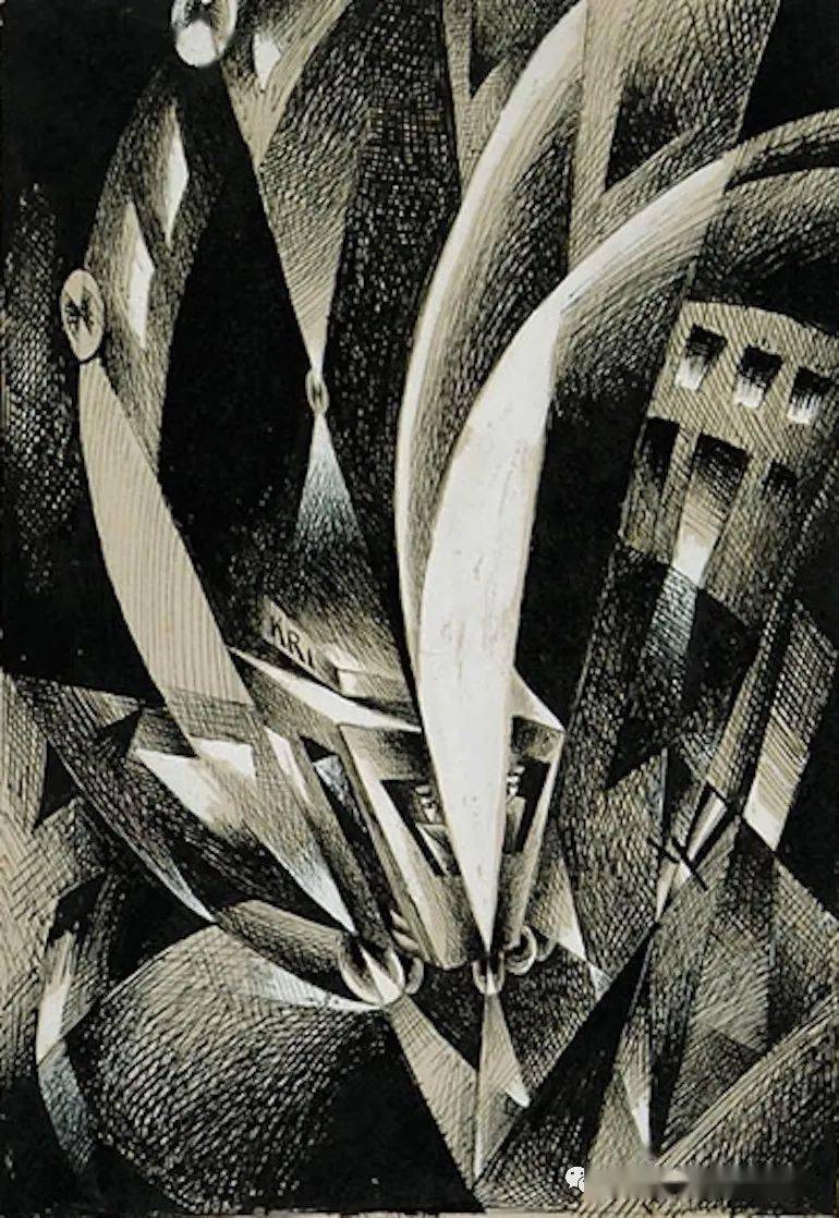 一种融合立体和未来派思想的先锋人物 —— 德国立体未来主义画家乔治