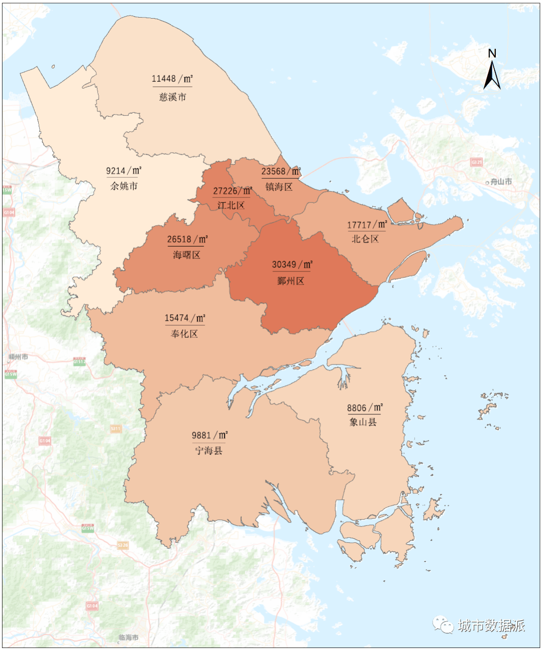 宁波市详细地图图片