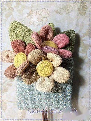 小碎布剪几刀,谁都可以轻松制作美美的布艺花(附教程)