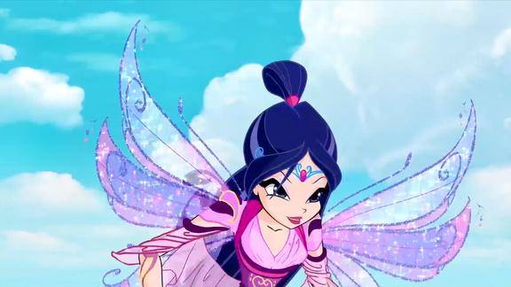 魔法俏佳人妙莎从空中坠落幸好同伴及时出手不然就危险了