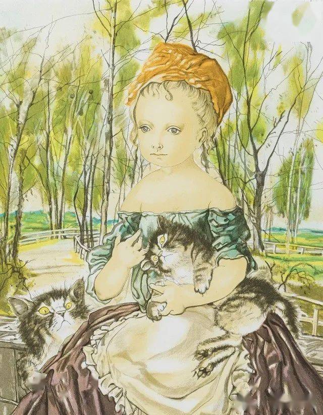 日本猫和法国猫画家藤田嗣治