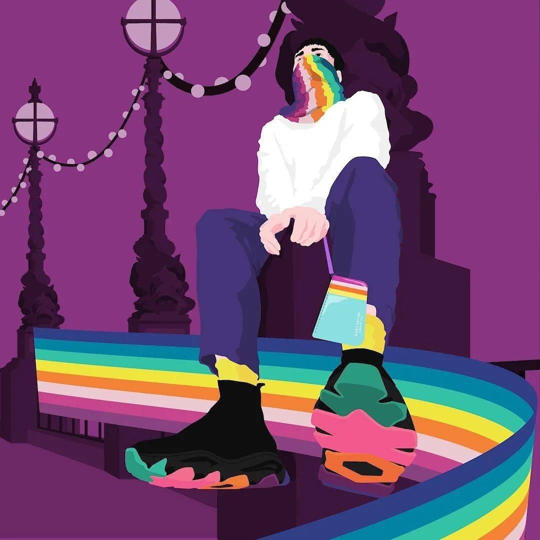 这种骚粉配色一般人不敢这么玩