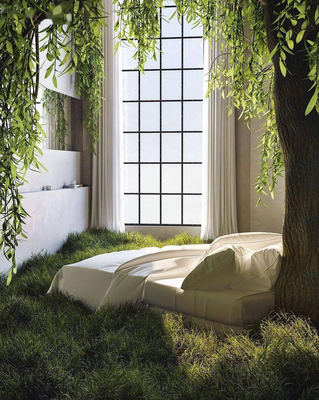 如此奇特的室内效果图你喜欢吗森林与生活结合得恰到好处