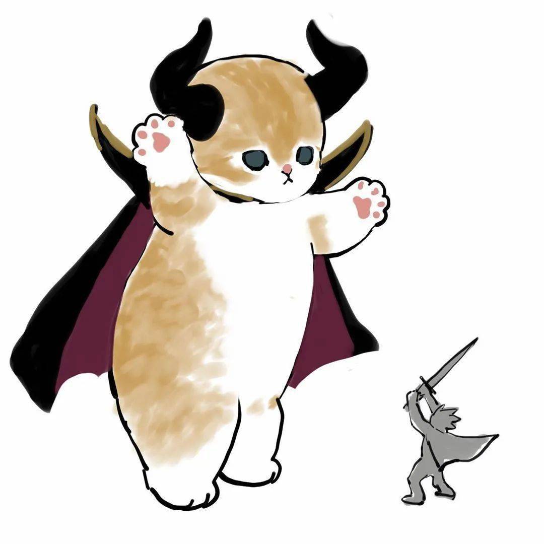 手绘头像可爱猫咪插画头像