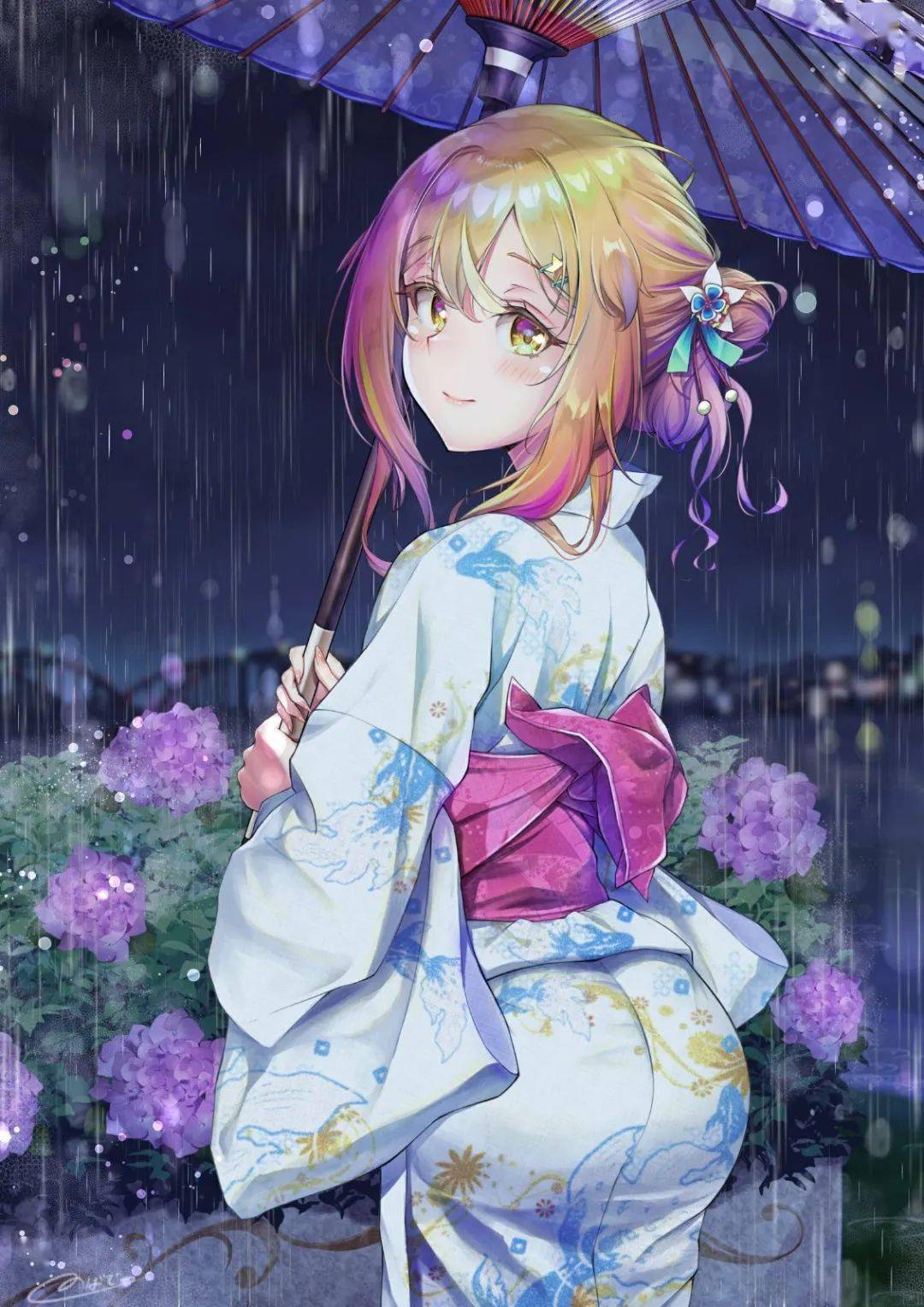 【美图分享】和风の油纸伞_和服