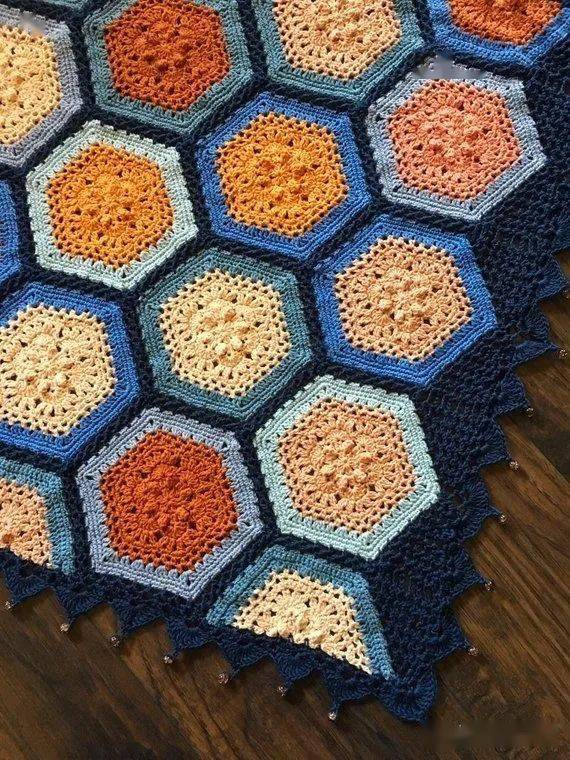 一见倾心原来钩六边形也可以这么好看附很多图解