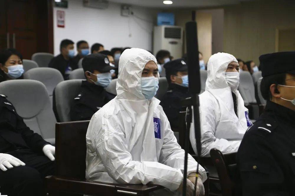 刚刚新洲区公开审理14人涉黑案件