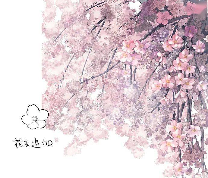 樱花树马克笔画图片