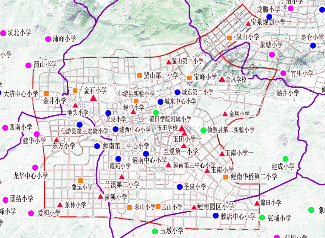 本专项规划中的中心城区范围对接《仙游县城市总体规划(2009