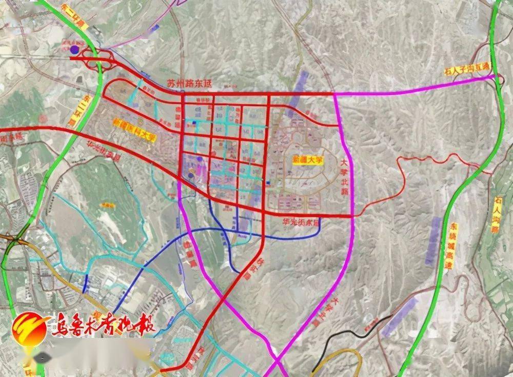 河马泉新区交通路网骨架图出炉!未来这一片区发展究竟会如何?