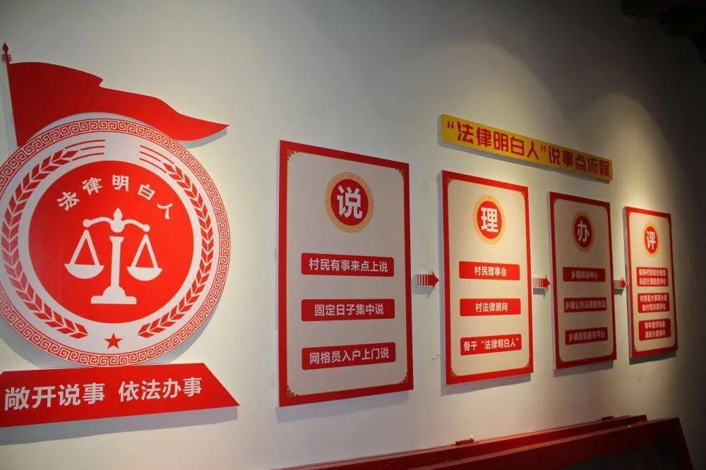 邱剑先后来到茶亭村法律服务工作室,法治文化广场,实地查看法治文化