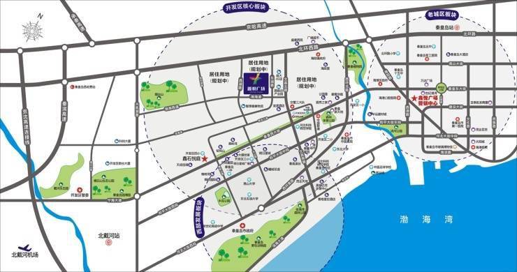 秦皇岛西部片区规划图图片