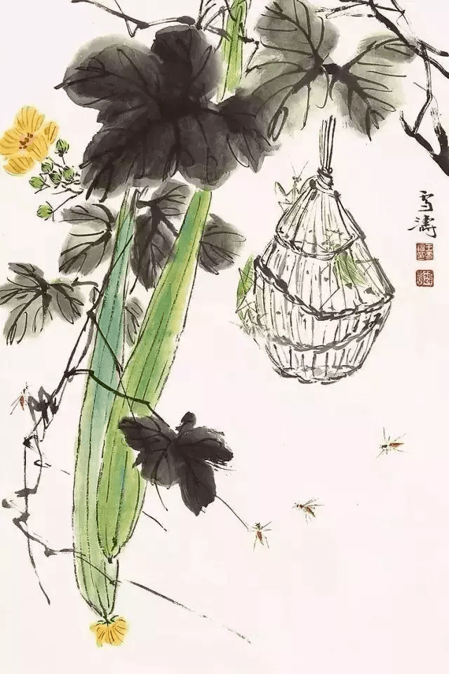 蔬果王雪涛(1903--1982)是现代中国卓有成就的花鸟画大师,以小写意