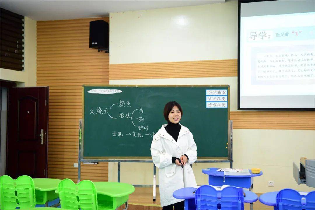 龙峰国际学校的罗珊,陈佳丽老师分别进行教学展示