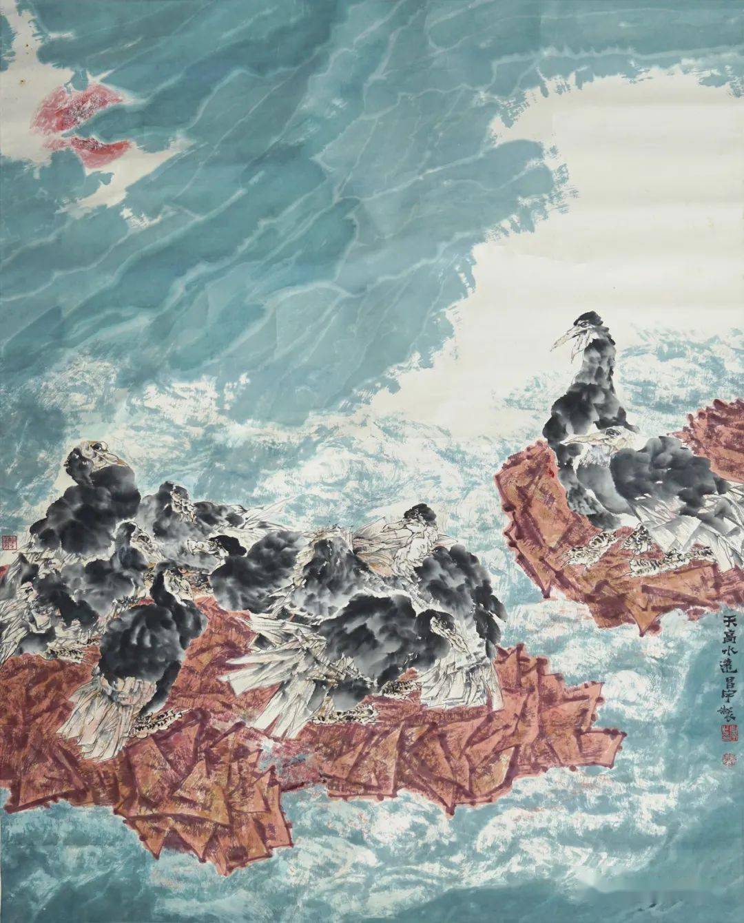 200cm刘灿辉 今日围头村 套色版画 110cm×104cm汤小锋 旅游深圳 油画