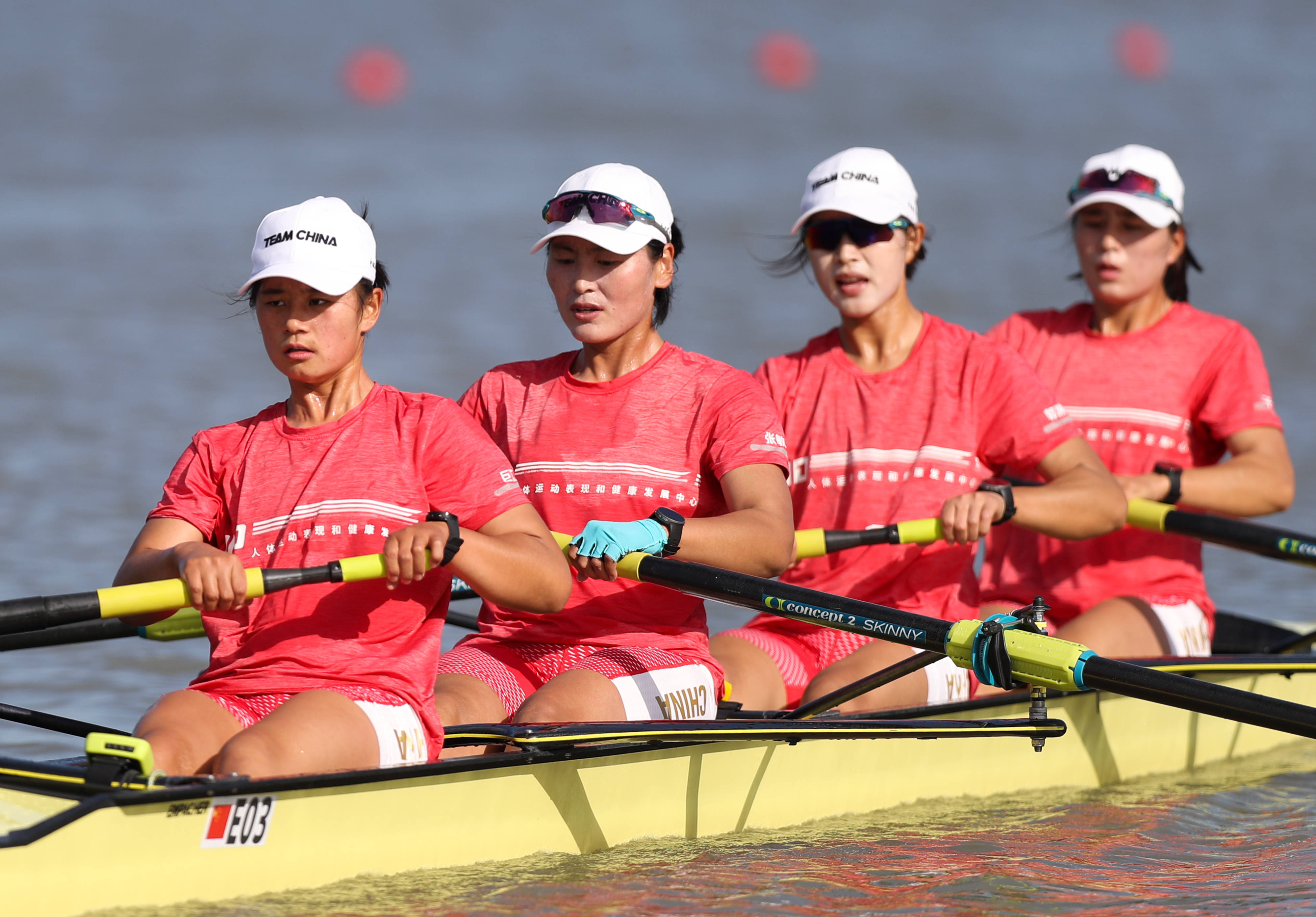 2020年全国赛艇锦标赛女子四人单桨半决赛在上海市水上运动中心举行