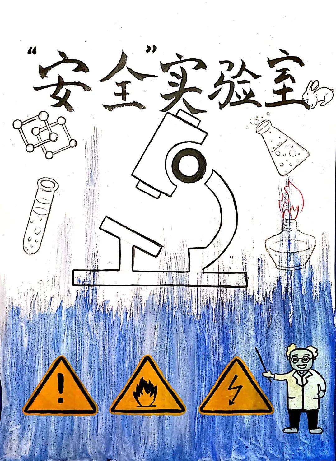 石河子大学首届燕辰杯实验室安全知识邀请赛作品展示——海报() )
