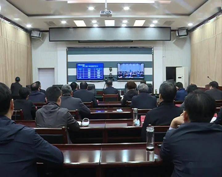 擂台赛电视电话会,市委常委,县委书记宋向党和县领导焦朝君,李凯军