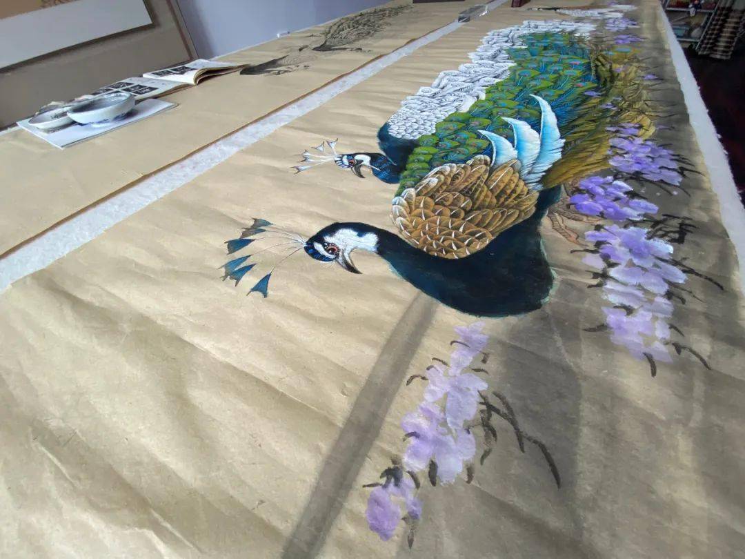 黄国富说,他与画,一直有缘,为此还结识了多位画家.