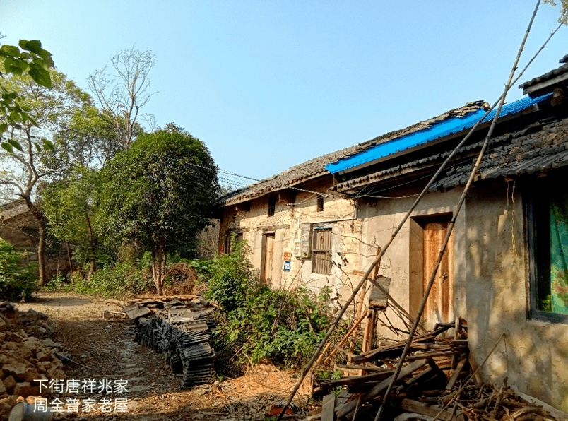 上段留下老屋的左向有张大娘家,唐介清家,唐小姑家,胡忠家,胡会明家