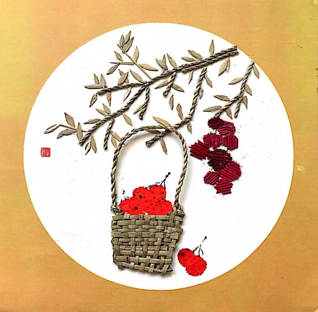 莞草拼贴作品欣赏这些由步小莞草社团编制而成的作