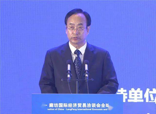 廊坊市商务局党组书记,局长,市自贸办主任李克俭主持招商推介活动.