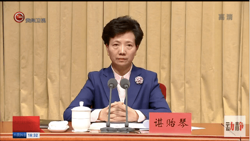 全国唯一一位女省委书记的首次亮相_谌贻琴