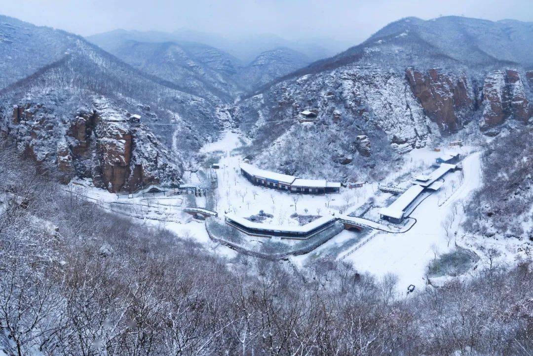 浙北大峡谷冬天图片