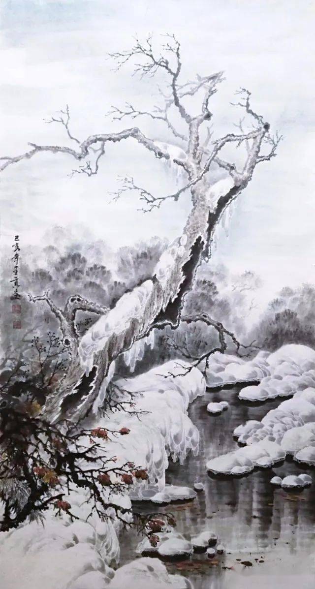 如诗如画的冰雪世界 ——谈王贡的冰雪画艺术_作品