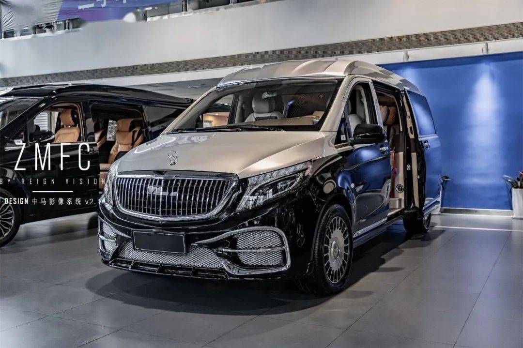 vst880立标奔驰全隔七座香槟金流线高顶带来越级体验