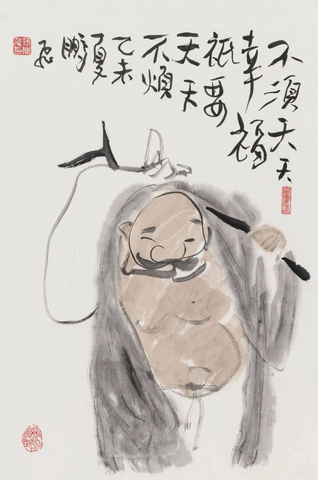 漫笔布袋——徐鹏飞水墨漫画展在浙江桐乡拉开帷幕