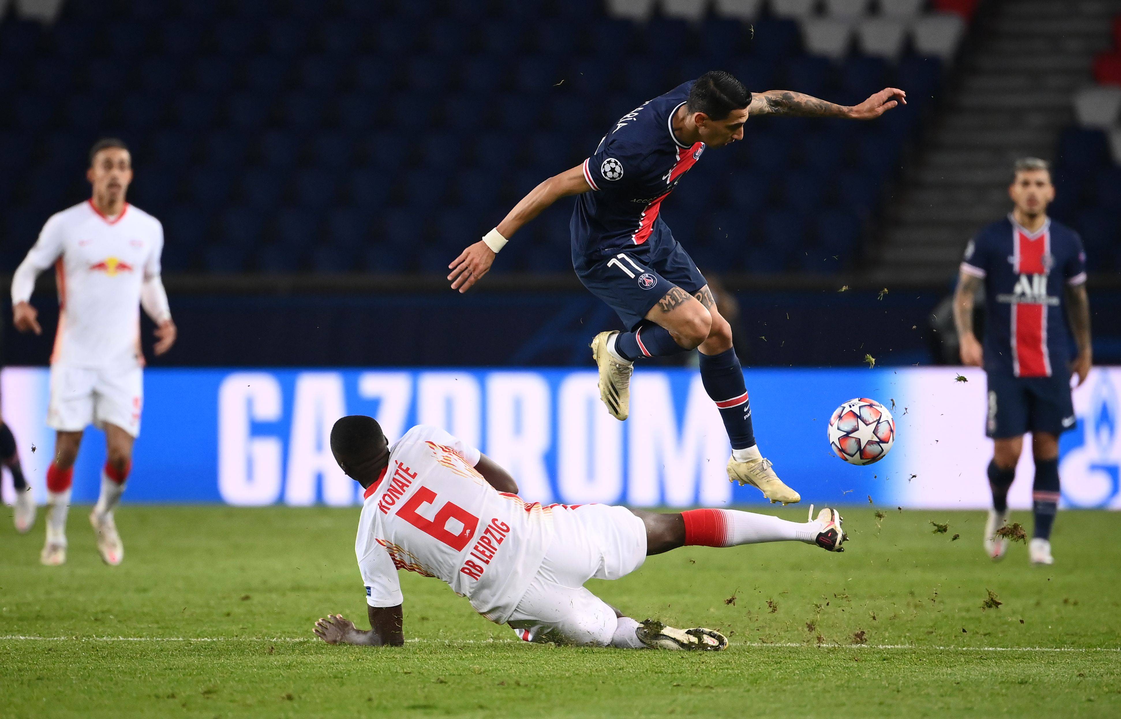 足球欧冠巴黎圣日耳曼胜莱比锡