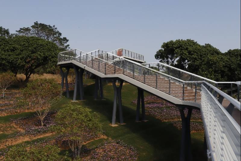 玉塘街道田寮虎地山公园揭牌投用