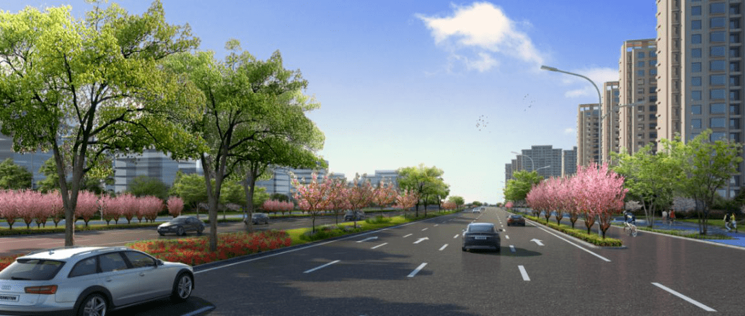 明年3月开工大江东片区门户大道青六路提升改造效果图出炉