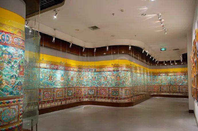 青海这座博物馆收藏618米长的巨幅唐卡,荣获吉尼斯世界纪录