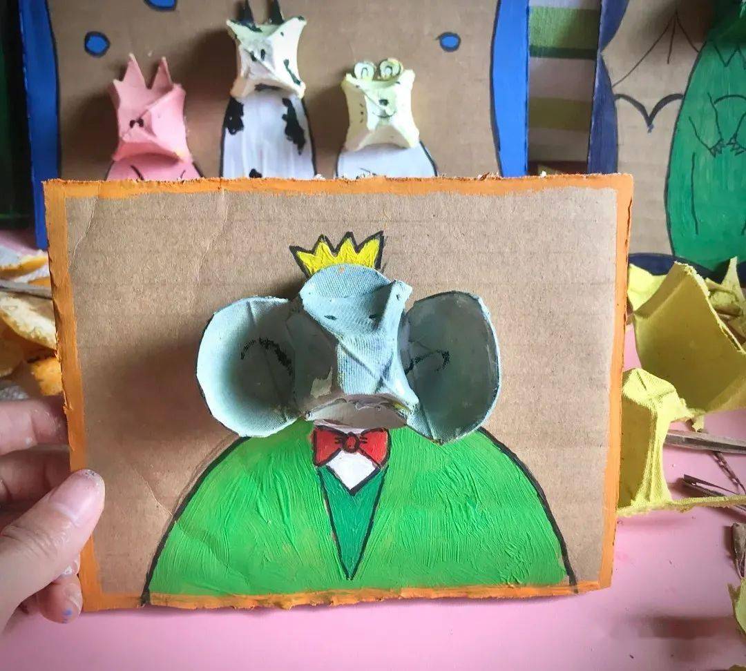 手工鸡蛋有画说鸡蛋托原来也可以这样玩