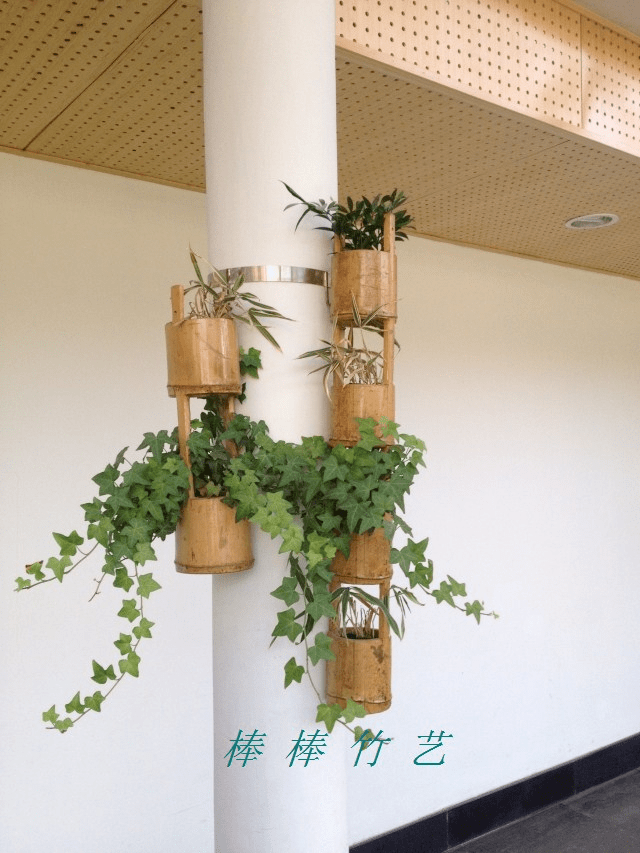【如兰分享】插花欣赏:别样竹筒做花器(2)