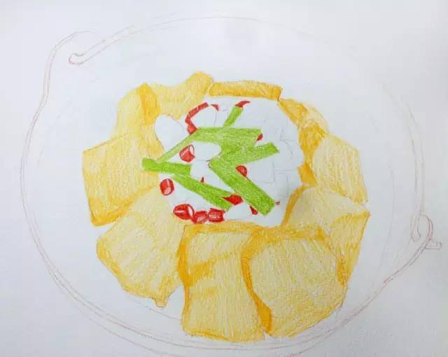 手绘美食干锅私家豆腐