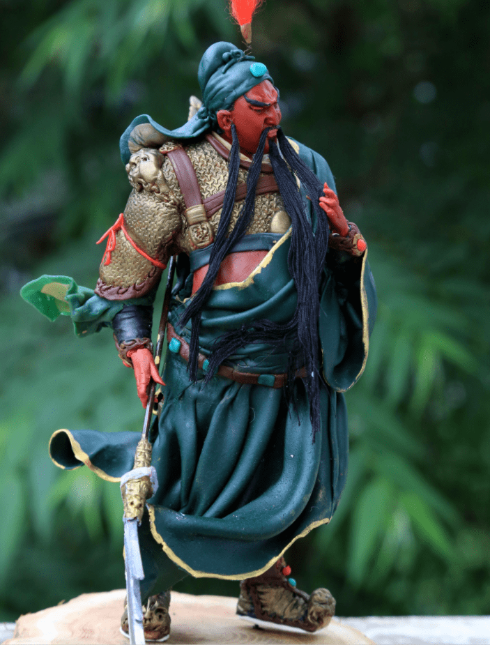 作品《关公 》创作于2016年那段拜师故事,杨雪铭记在心.