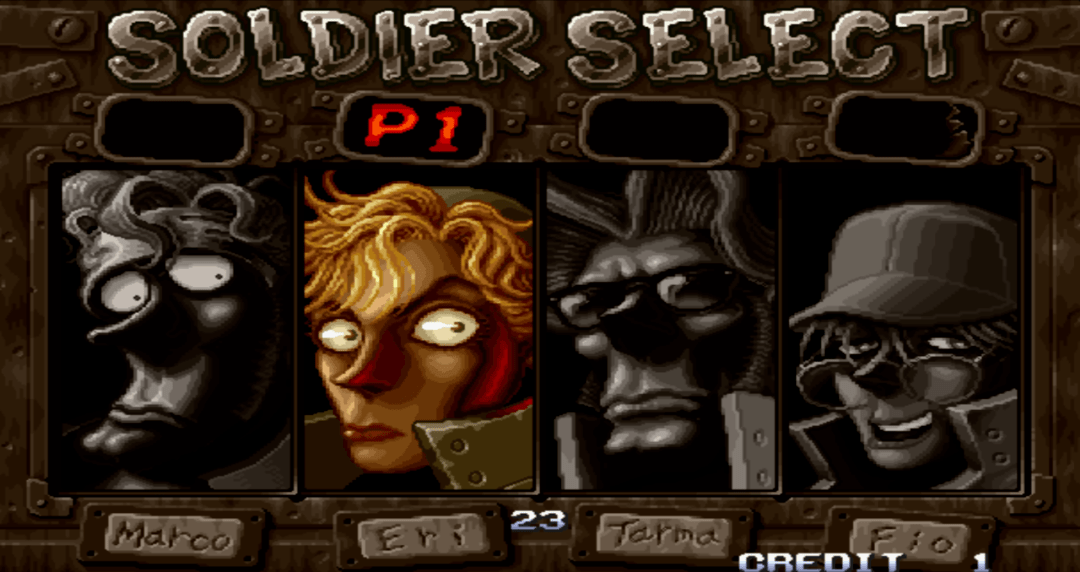 《合金弹头》不囿于男孩子的世界,从2代开始,增加了两个女性角色,eri