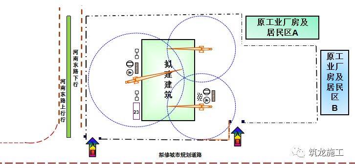 在cad塔吊布置图怎么画图片