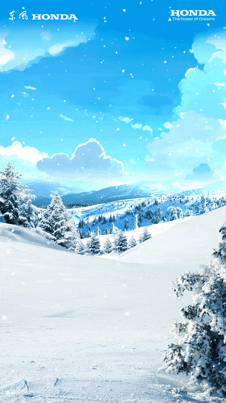 冬季雪景动态壁纸图片