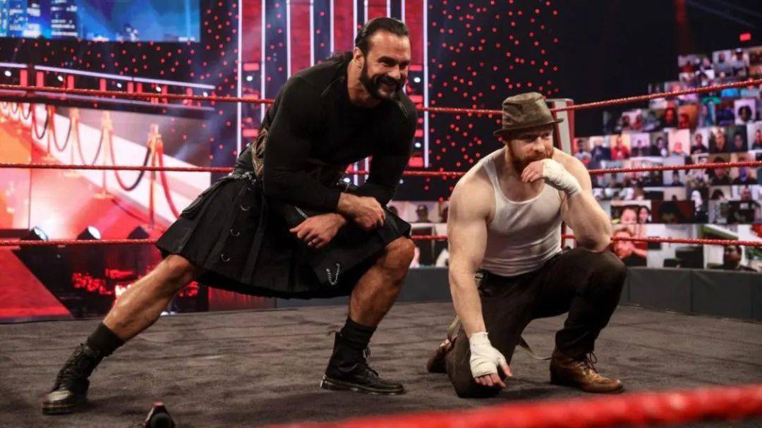 wwe冠軍德魯·麥金泰爾(drew mcintyre)和希莫斯(sheamus)現在發現