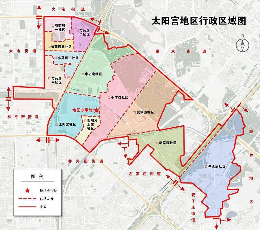 芍药居北里小区地图图片