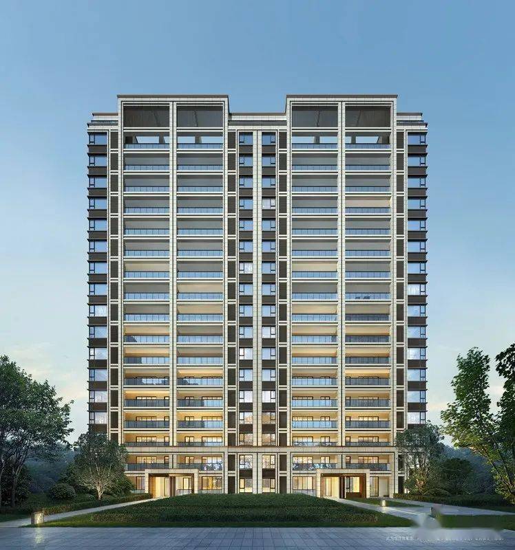 2020年效果图整理现代典雅风格洋房小高层