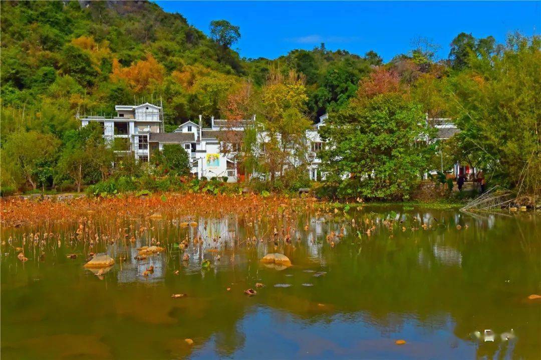 桂林山清水秀的恭城瑶族自治县平安镇邓扒新村