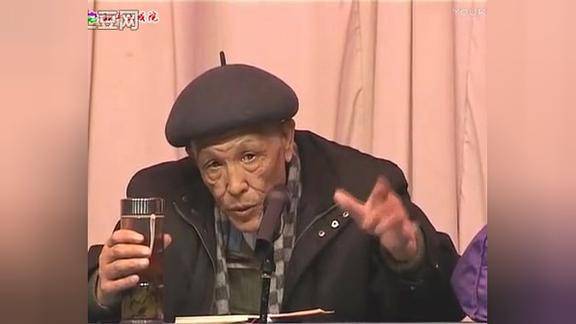 二人转骨灰级传承人王忠堂二人转讲座上