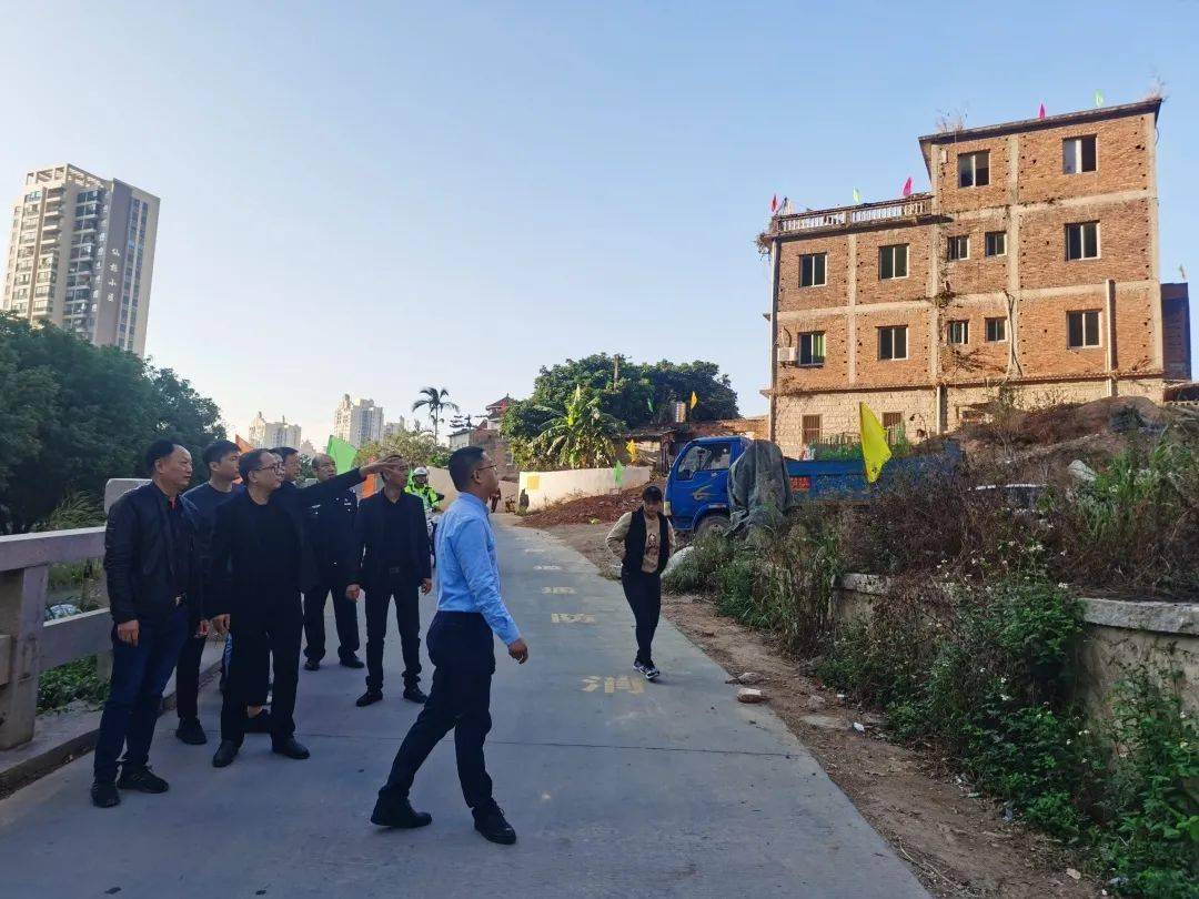 梅岭街道主要领导实地督查