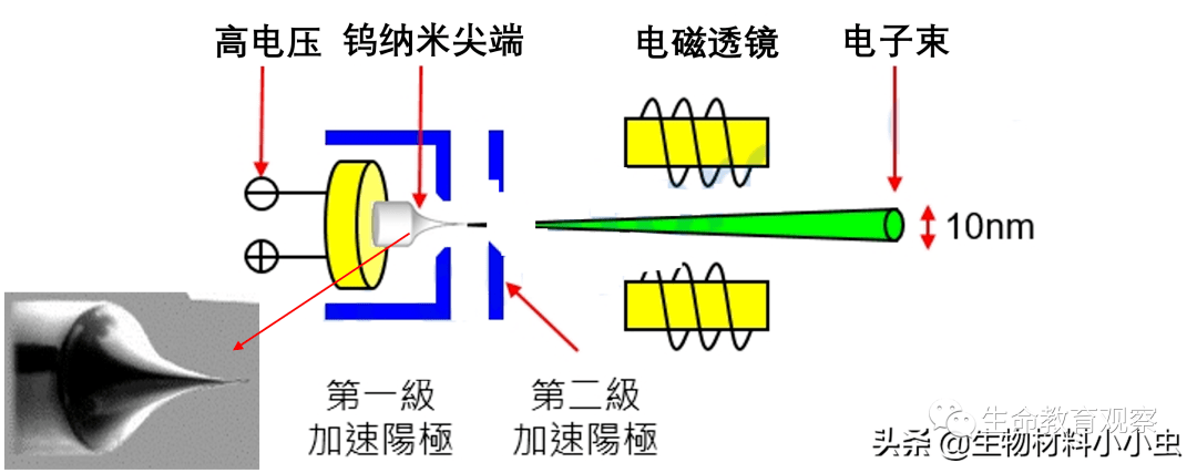 电子枪原理相比汇聚光子,汇聚电子更轻松.