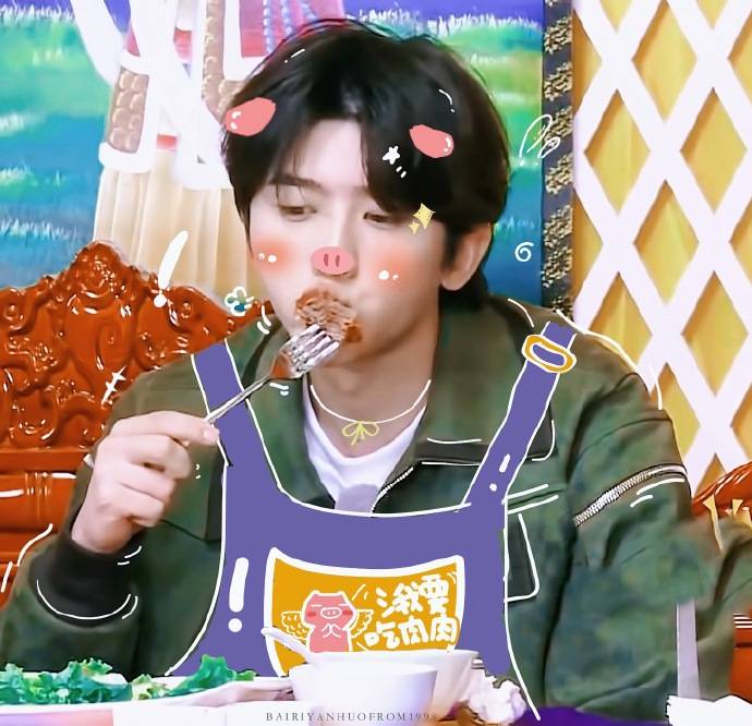 综艺里的最香干饭人 干饭人蔡徐坤熊熊燃烧的干饭魂!